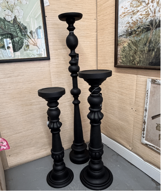 Black Candle Stick Holders